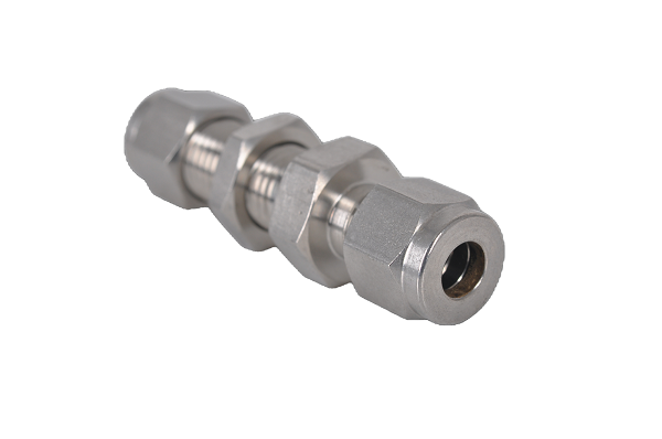 不銹鋼卡套直通穿板接頭