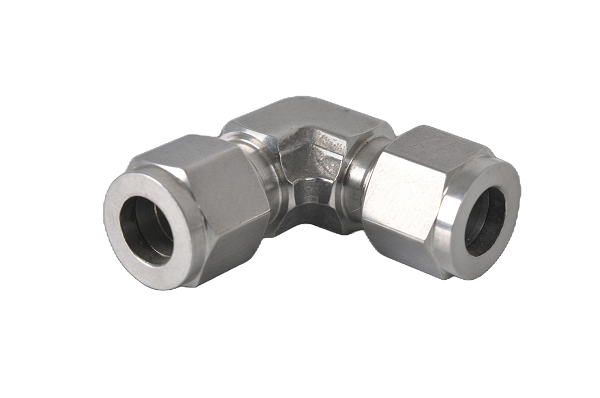 不銹鋼卡套彎頭，彎頭中間